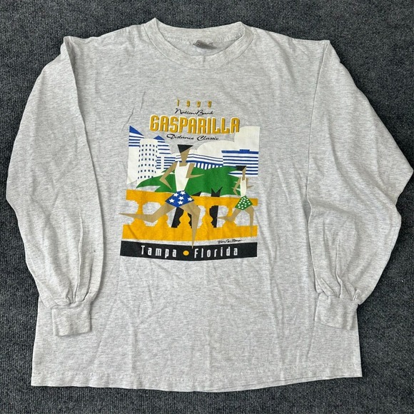 Vintage Gasparilla Shirt Large Distance Classic 1999 Tampa Florida Nike Air‎ Max - Picture 1 of 7